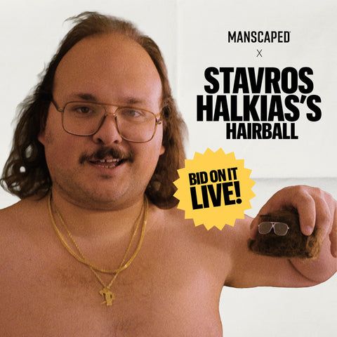 MANSCAPED Teams Up with Stavros Halkias to Create First-Ever Celebrity Hairball Monster for Charity
